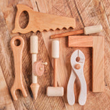 Camden Rose Hardwood Tool Box Set with Tools