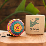 Colorful Striped Wooden Yoyo