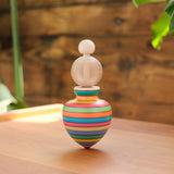 Rainbow Striped Ring Spinning Top