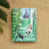Pocket Notebook - Linnea in Monet's Garden Artwork by Lena Anderson