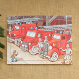 Fire Trucks Large Jigsaw Puzzle - 11 3/4" x 8 3/4"