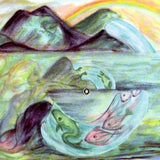 Jumbo Size Four Seasons Story Cards with Rotating Wheel of Images - Set of 4