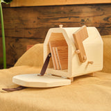 Natural Wooden Mailbox with Pretend Letters