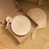 Create Your Own Wooden Pizza - Starter Set with Pizza Peel