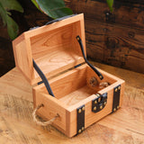cherry wooden treasure chest