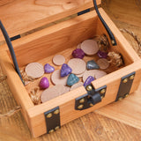 cherry wooden treasure chest