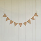 Leather Banner -Natural Beige Color- Celebration Garland