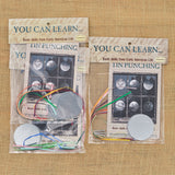 You Can Learn - Tin Punching Kit for Beginners - 12 Tin Discs