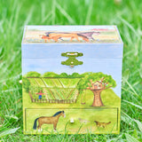 Horse Ranch Music Box - Trinket Box