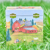 Horse Ranch Music Box - Trinket Box