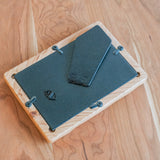 4" x 6" Cherry Sculpted Picture Frame with Cardboard Easel Backing - Glass or Plexiglass