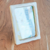 4" x 6" Maple Sculpted Picture Frame with Cardboard Easel Backing - Glass or Plexiglass