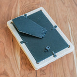 4" x 6" Maple Sculpted Picture Frame with Cardboard Easel Backing - Glass or Plexiglass