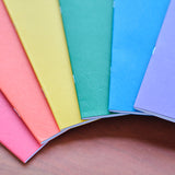 Set of 5 Lesson Books 12.6" x 9.45" - Red, Orange, Yellow, Blue, Green - no onion skin