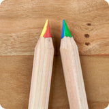 Lyra Super Ferby 4-Color Pencil, Unlacquered Triangular Barrel