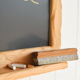 Chalkboard with Wooden Sculpted Frame - 18" x 24" Board