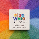 Metallic Watercolor Set - Wheat Straw Palette - 9 Colors