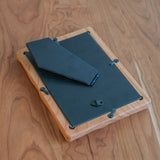 5" x 7" Cherry Sculpted Picture Frame with Cardboard Easel Backing - Glass