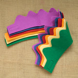 Colorful Wool Felt Crowns, Set of 6
