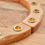 Cherry Birthday Ring - 16 (with removable brass candle cups - with or without candles)