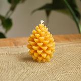 Pinecone Beeswax Candle