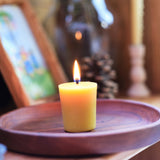 2" Pure Beeswax Votive Candle (one candle)