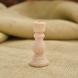 3" Wood Candle Holder for 1/2" dia Candles