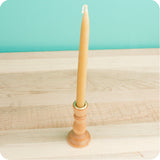 3" Wood Candle Holder for 1/2" dia Candles