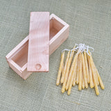 Birthday Cake Candles in a Solid Maple Box with Sliding Lid