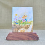 Postcard Holder, Walnut - 6" Long