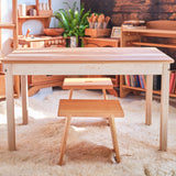 Cherry Step Stool Bench, 9" or 14" Tall