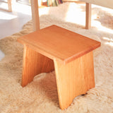 Step Stool Bench, 14" High, Cherry (solid top)