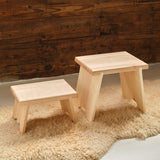 Maple Step Stool Bench, 9" or 14" Tall