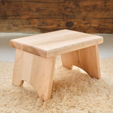 Maple Step Stool Bench, 9" or 14" Tall
