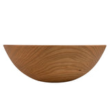 10" Cherry Wood Thick Rim Bowl
