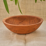 8" Thick Rim Cherry Wood Bowl