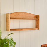 Two-Tiered Cherry Wall Shelf - 24" L x 6" D x 11" H