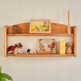 Two-Tiered Cherry Wall Shelf - 24" L x 6" D x 11" H
