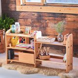 32" Adjustable Cherry Wood Shelving Unit/Bookcase + Add-on Parts