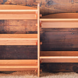 32" Adjustable Cherry Wood Shelving Unit/Bookcase + Add-on Parts