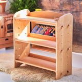32" Adjustable Cherry Wood Shelving Unit/Bookcase + Add-on Parts