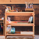 32" Adjustable Cherry Wood Shelving Unit/Bookcase + Add-on Parts