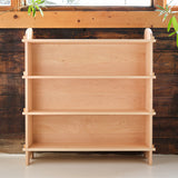 Handmade Solid Back Maple Wood Bookshelf