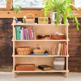 Handmade Solid Back Maple Wood Bookshelf
