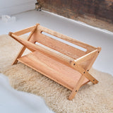 Solid Cherry Wood Trough-Style Bookcase/Storage - 32" L x 15 3/4" W x 16" H