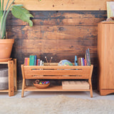 Solid Cherry Wood Trough-Style Bookcase/Storage - 32" L x 15 3/4" W x 16" H