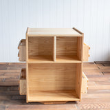 Turning/Rotating Extra Large Bookshelf (Lazy Susan Bottom) - Ash Wood