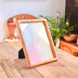 8" x 10" Sculpted Cherry Picture Frame with Glass