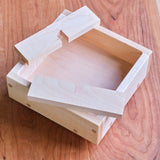 Maple Wood Lazy Susan Caddy with Removable Dividers - 8 3/8" W x 3.5" H
