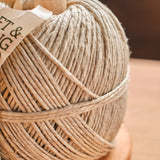 Cherry Wooden Spool Holder with Planet Friendly Organic Hemp Cord